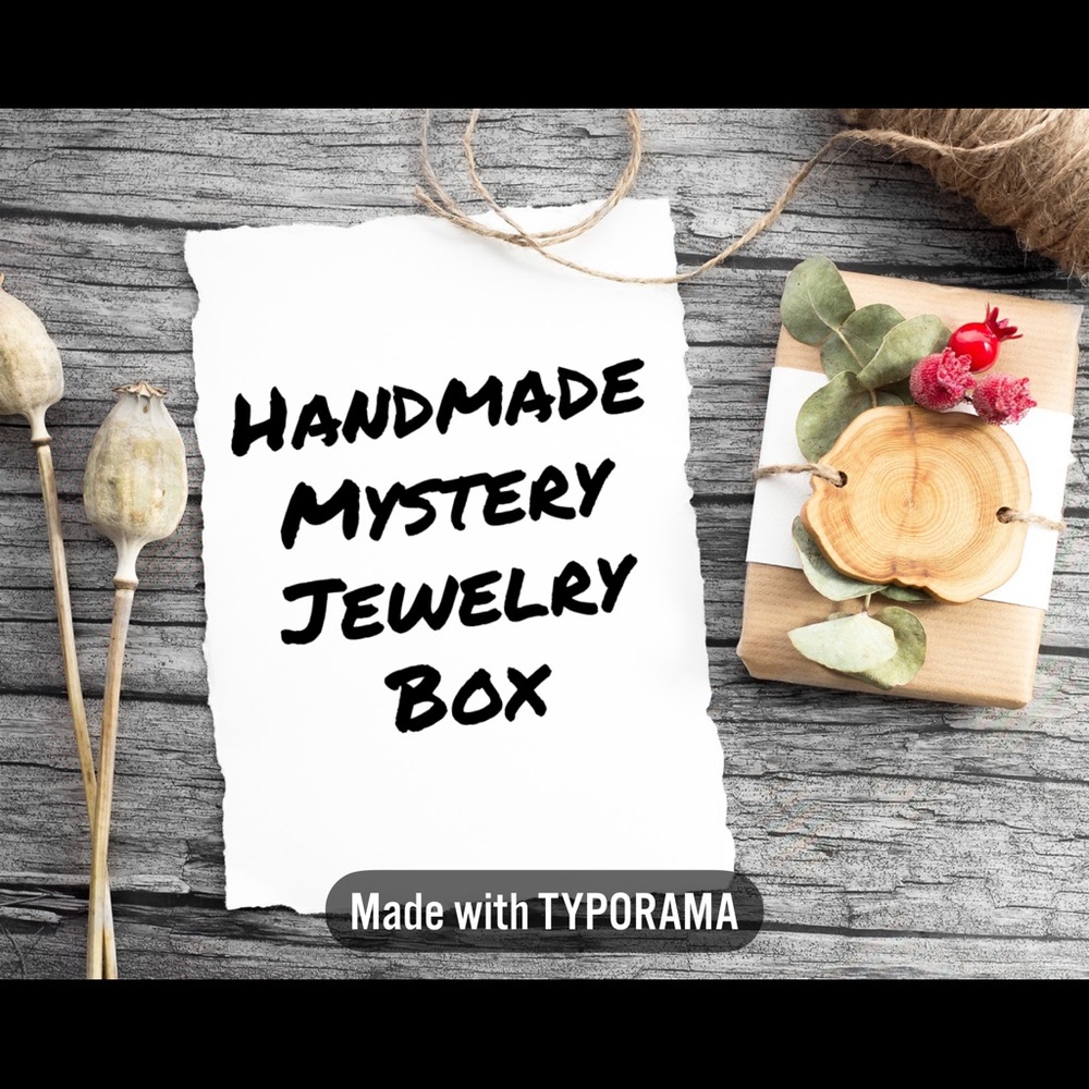 6 pieces! Handmade mystery Jewelry Box!